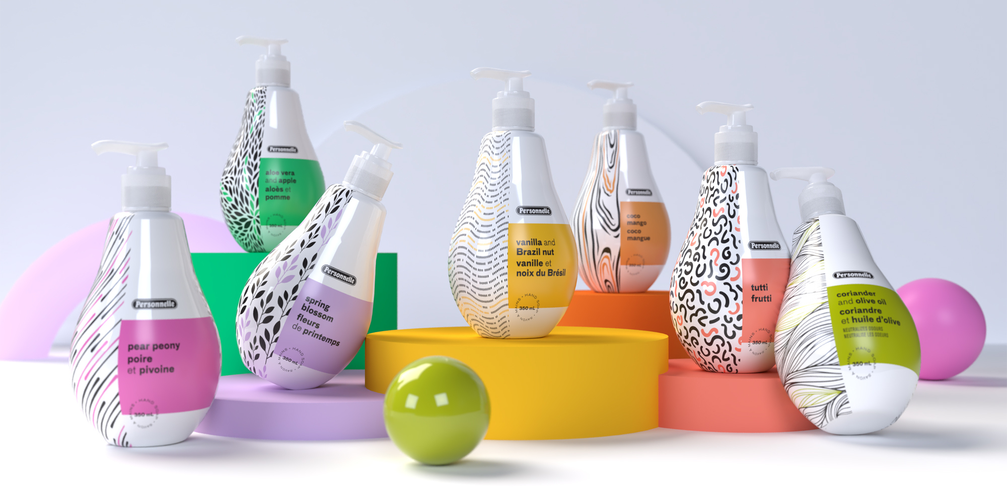 Personnelle Jean Coutu design emballage Savons a main
